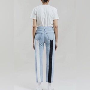 STILL HERE denim Tate jeans vintage blue black & white size 26